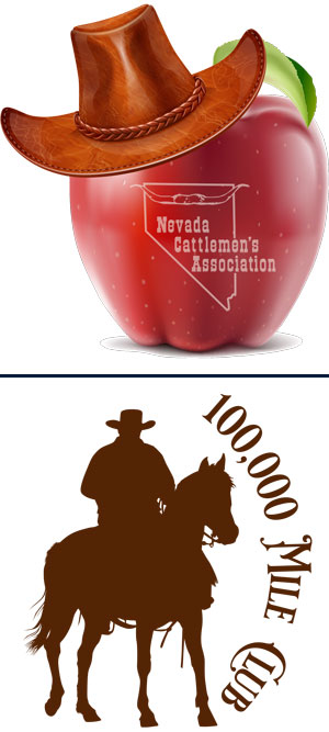 Teacher of the Year NCA Apple - 100,000 Mile Club graphic